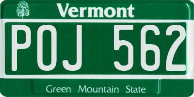VT license plate POJ562