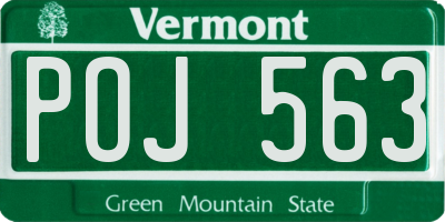 VT license plate POJ563