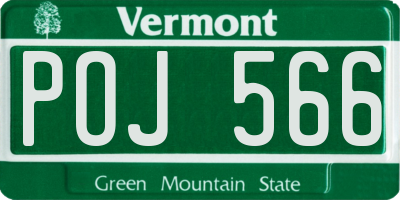 VT license plate POJ566