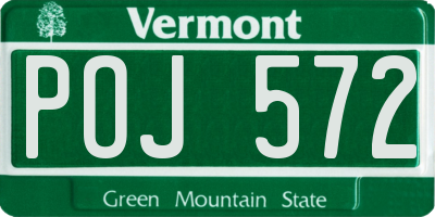 VT license plate POJ572