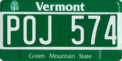 VT license plate POJ574