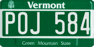 VT license plate POJ584