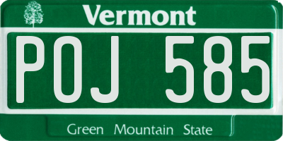 VT license plate POJ585