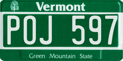 VT license plate POJ597