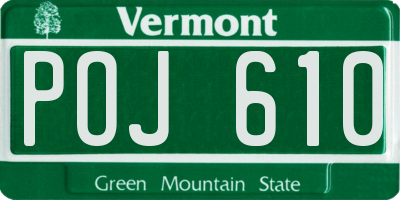 VT license plate POJ610