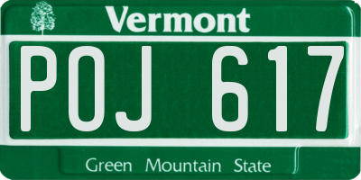 VT license plate POJ617