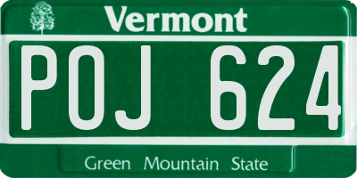 VT license plate POJ624