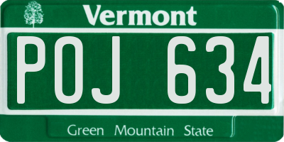 VT license plate POJ634