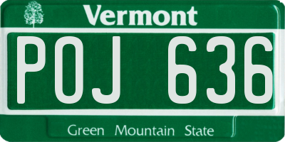 VT license plate POJ636