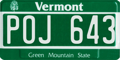 VT license plate POJ643
