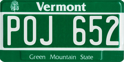 VT license plate POJ652