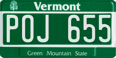 VT license plate POJ655