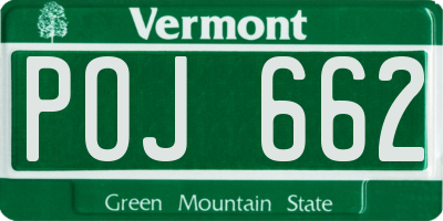 VT license plate POJ662