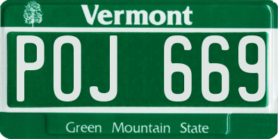 VT license plate POJ669
