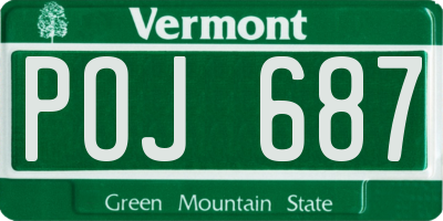 VT license plate POJ687