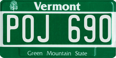 VT license plate POJ690