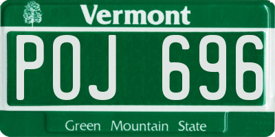 VT license plate POJ696