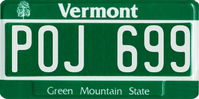 VT license plate POJ699
