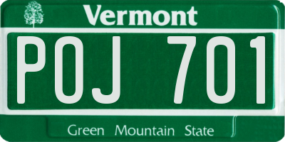 VT license plate POJ701