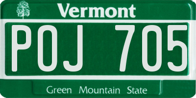 VT license plate POJ705