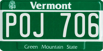 VT license plate POJ706