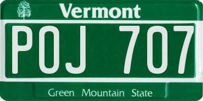 VT license plate POJ707