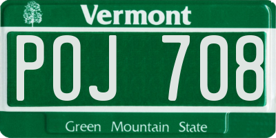 VT license plate POJ708