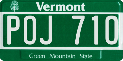 VT license plate POJ710