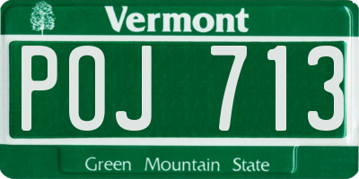 VT license plate POJ713