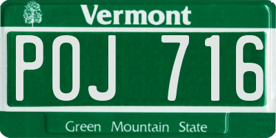 VT license plate POJ716