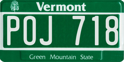 VT license plate POJ718