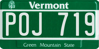 VT license plate POJ719