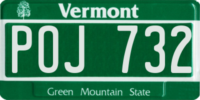 VT license plate POJ732