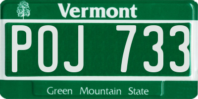 VT license plate POJ733