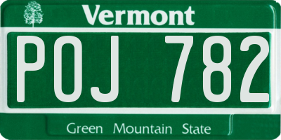 VT license plate POJ782