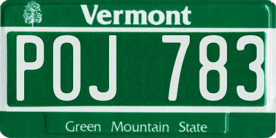 VT license plate POJ783
