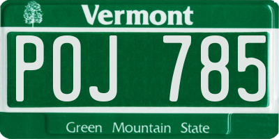 VT license plate POJ785