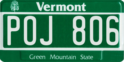 VT license plate POJ806