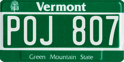 VT license plate POJ807