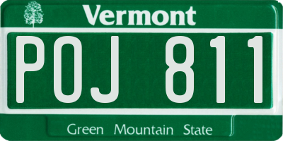 VT license plate POJ811