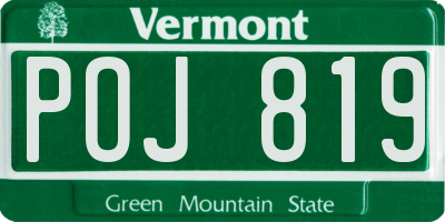 VT license plate POJ819