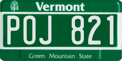 VT license plate POJ821