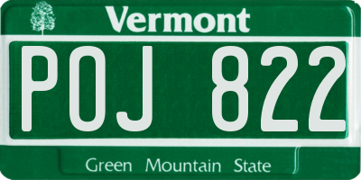 VT license plate POJ822