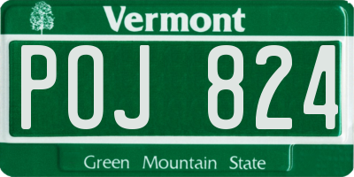 VT license plate POJ824