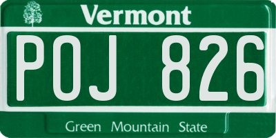 VT license plate POJ826