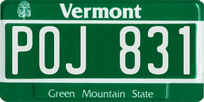 VT license plate POJ831