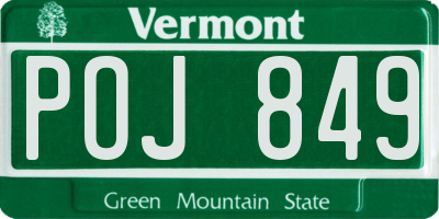VT license plate POJ849
