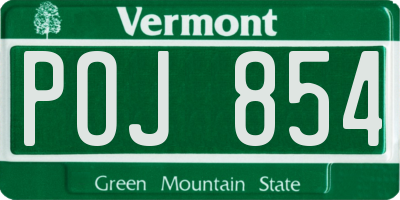 VT license plate POJ854