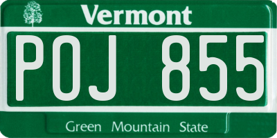 VT license plate POJ855