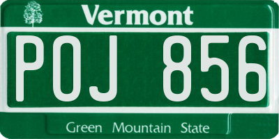 VT license plate POJ856
